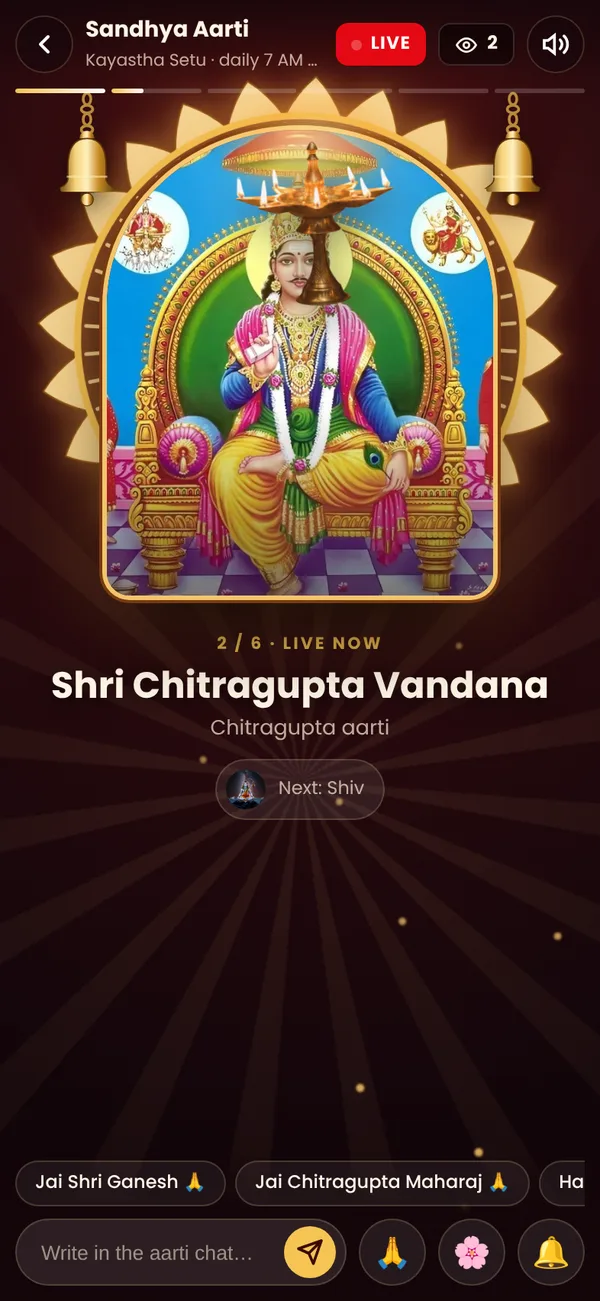Live aarti