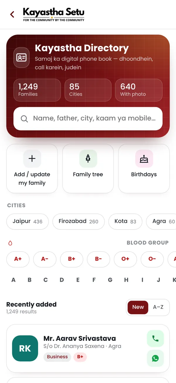 Family Directory